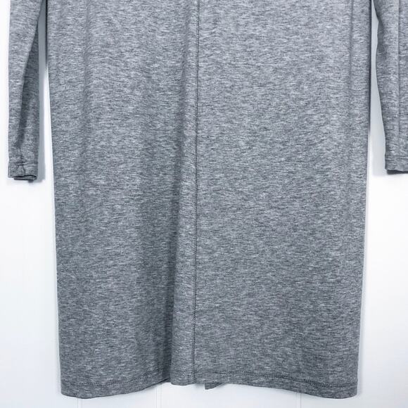 Adriano Goldschmied Rib Knit Longline Cardigan Elevated Neutral Size Small Gray - Picture 10 of 16